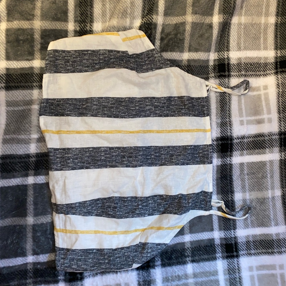 Cropped striped tank
